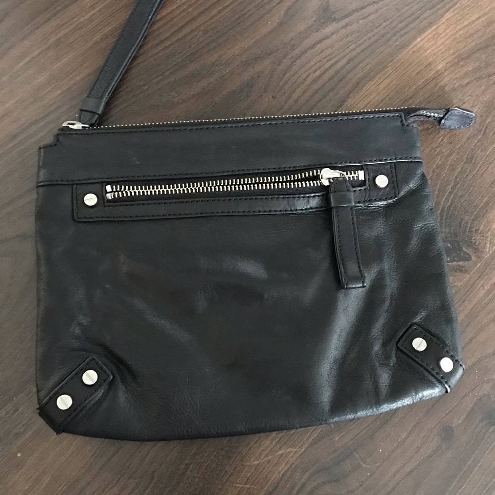 Club Monaco Large Leather Wristlet